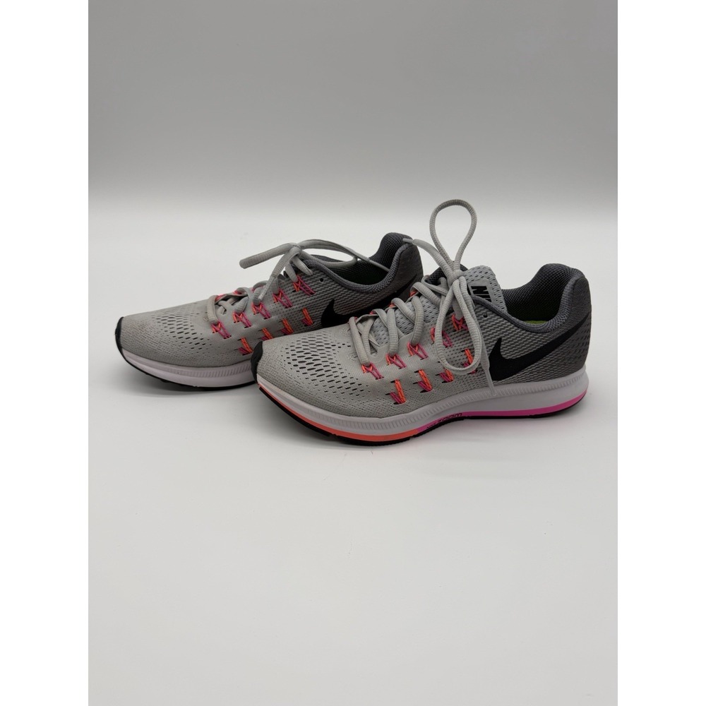 NIKE AIR Zoom Pegasus 33-831358-006 Pure Platinum/Pink-Women's 7.5 NEW In Box
